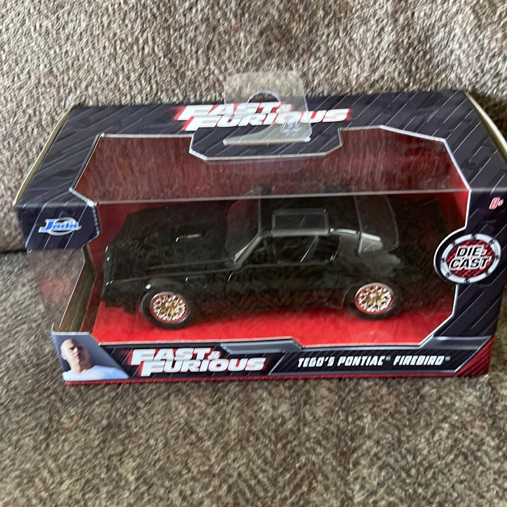 Fast and Furious tegos Pontiac firebird die cast. New in box. NWT.vintage